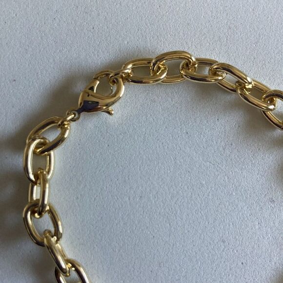 Lightning Bolt Chain Charm Bracelet Gold - Picture 3 of 5